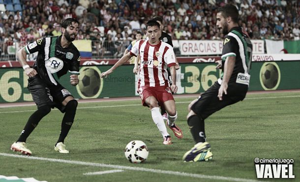 Gaspar, el jugador más joven del Almería en Primera