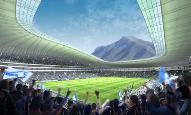 Reportan avance del nuevo estadio de Monterrey