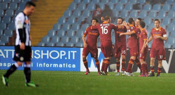 Diretta Udinese - Roma in Serie A
