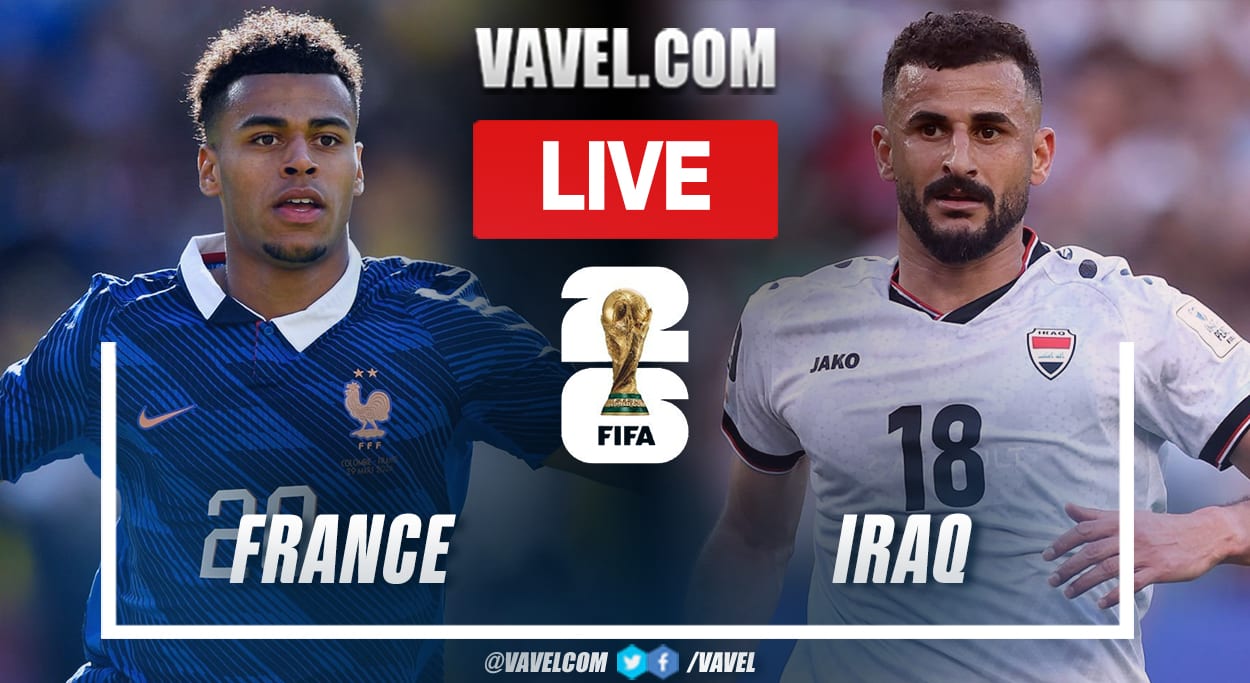 France vs Iraq LIVE Score Updates: Match Suspended Due to Rain (1-0)