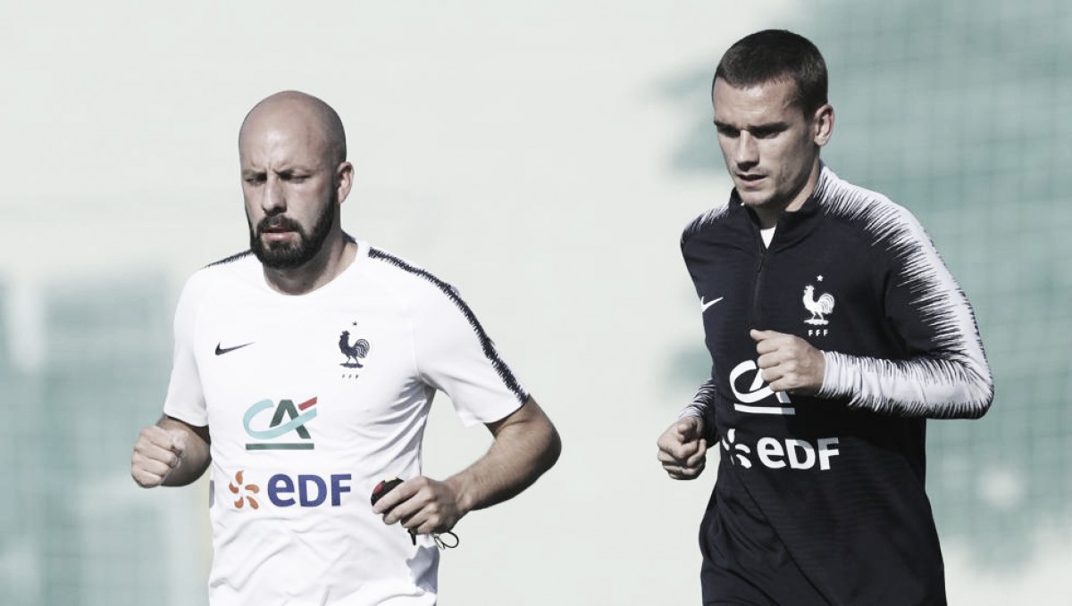 Griezmann se entrenó de forma diferenciada Griezmann se entrenó de forma diferenciada