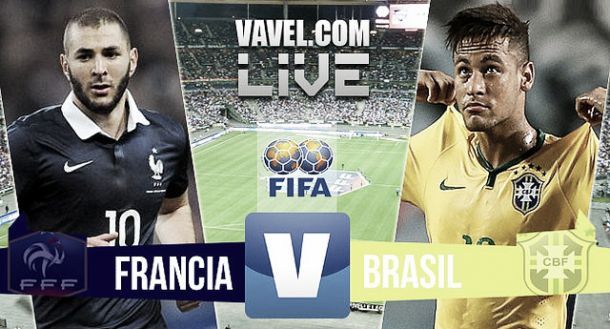 Risultato Francia 1-3 Brasile in partita amichevole 2015