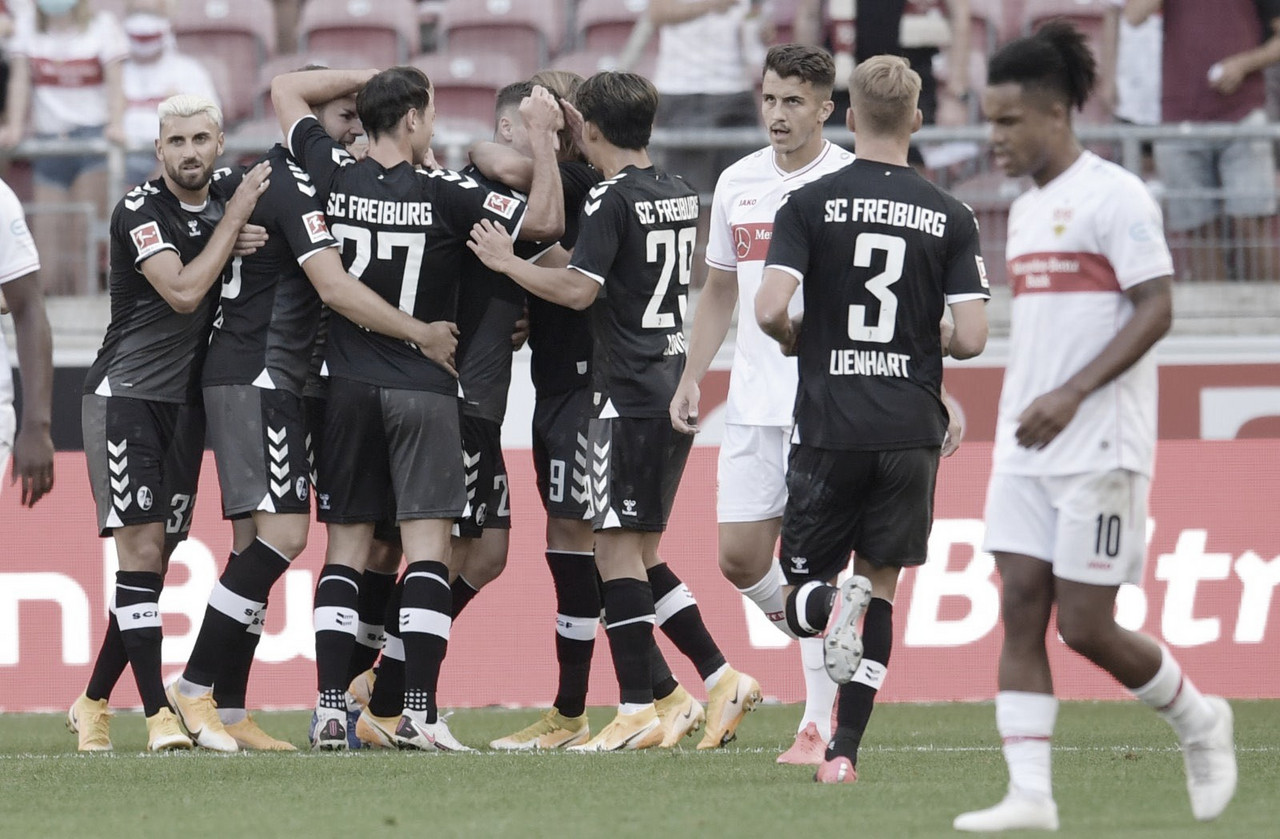 Freiburg
sofre pressão do Stuttgart no fim, mas garante vitória na estreia da
Bundesliga Freiburg
sofre pressão do Stuttgart no fim, mas garante vitória na estreia da
Bundesliga