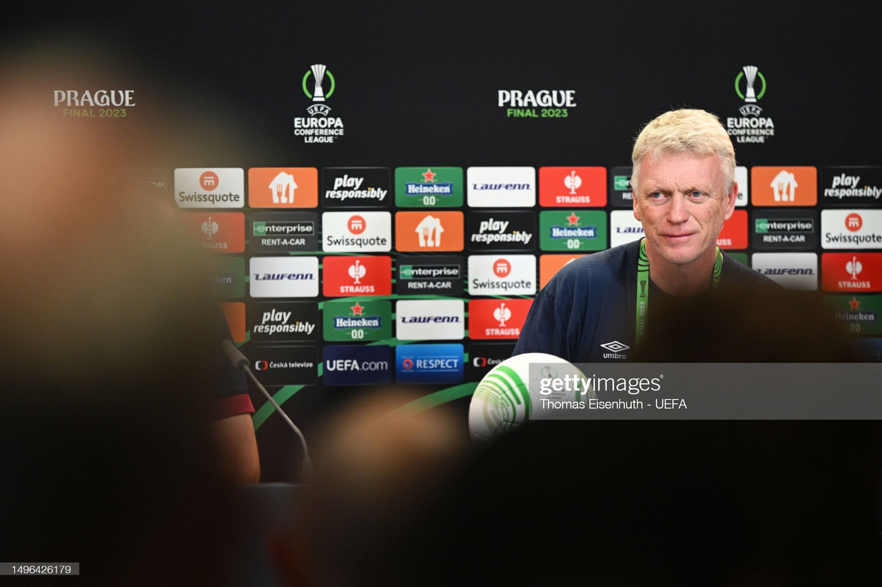 Moyes reflects on the "biggest moment of his career" ahead of the Europa Conference League Final