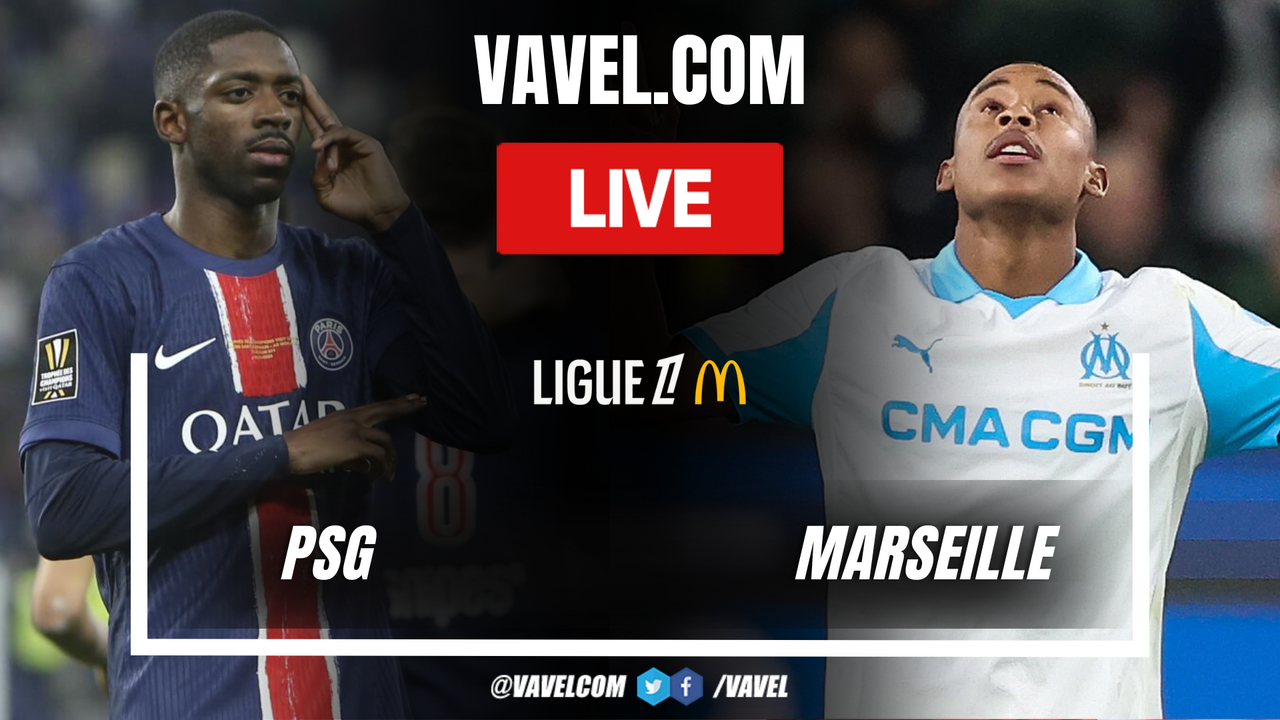 PSG vs Marseille LIVE Score Updates in Ligue 1 Match