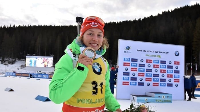 Biathlon, Sprint femminile: a Pokljuka si impone la Dahlmeier