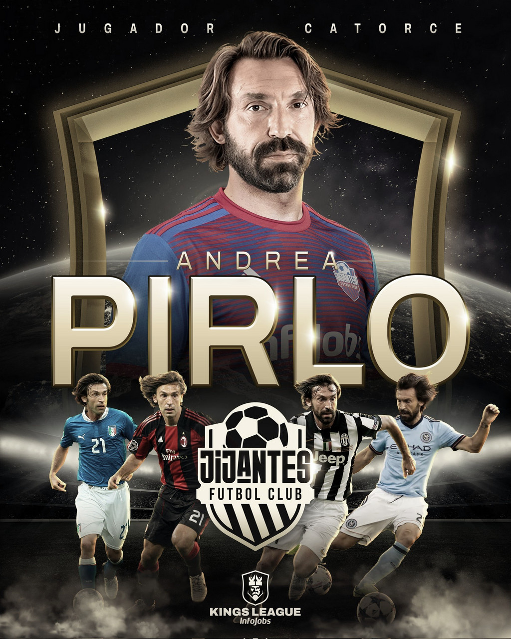 After Kings 4: Andrea Pirlo jugará con Jijantes