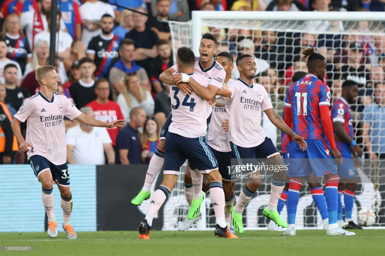 Crystal Palace 0-2 Arsenal: Marc Guehi own goal seals Gunners victory