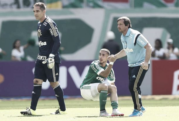 Volante Gabriel rompe ligamento cruzado do joelho esquerdo e desfalca Palmeiras até o fim do ano