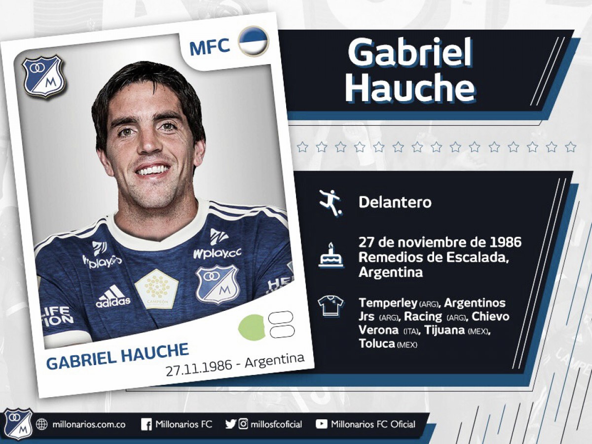 Gabriel Hauche: “Millonarios es un club muy grande que quiere conseguir muchos títulos”