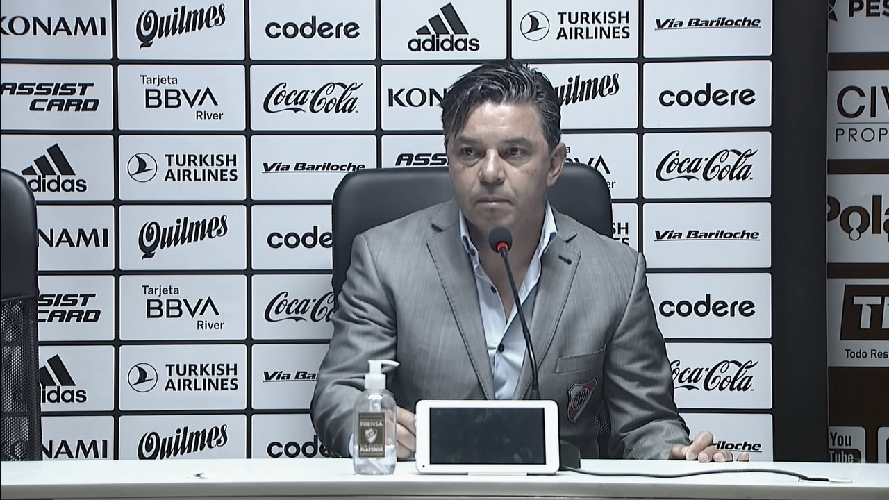 Marcelo Gallardo: "Nos llevamos tres puntos importantes por lo hecho en el primer tiempo"