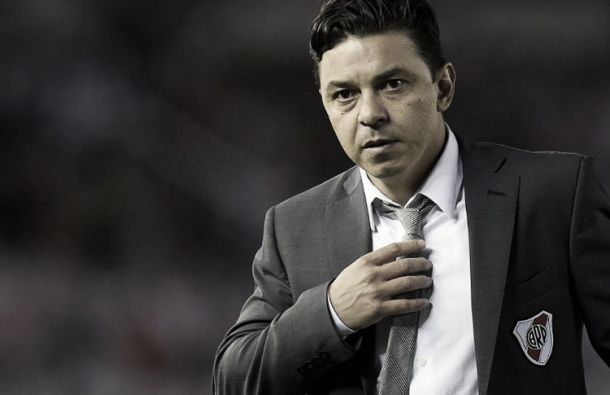 Gallardo: "No me queda ninguna duda de que estamos en carrera" Gallardo: "No me queda ninguna duda de que estamos en carrera"
