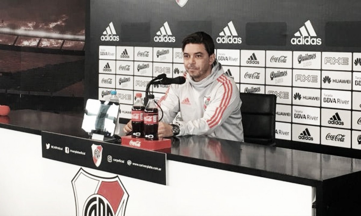 Gallardo: ''Jugaremos con el equipo que lo viene haciendo en Copa Argentina'' Gallardo: ''Jugaremos con el equipo que lo viene haciendo en Copa Argentina''