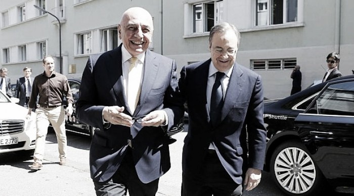 Real Madrid - Florentino Perez col botto: vuole Galliani nel CDA dei blancos