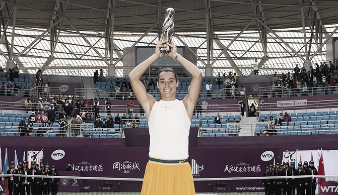 Garcia vence Pliskova em Tianjin e conquista primeiro título no ano Garcia vence Pliskova em Tianjin e conquista primeiro título no ano
