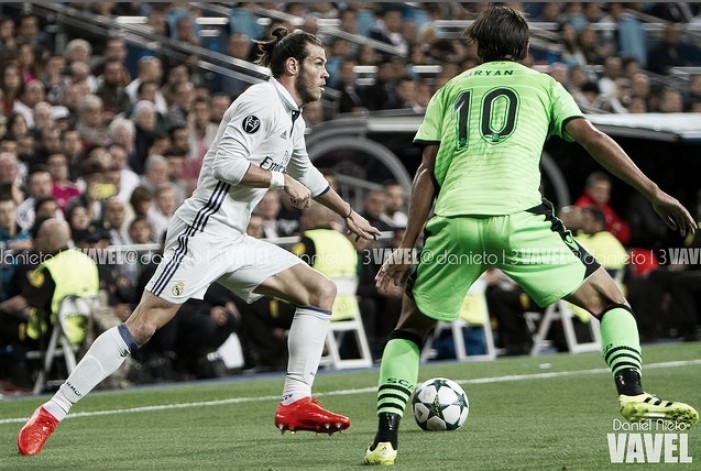 Gareth Bale, fuera del partido en Barcelona