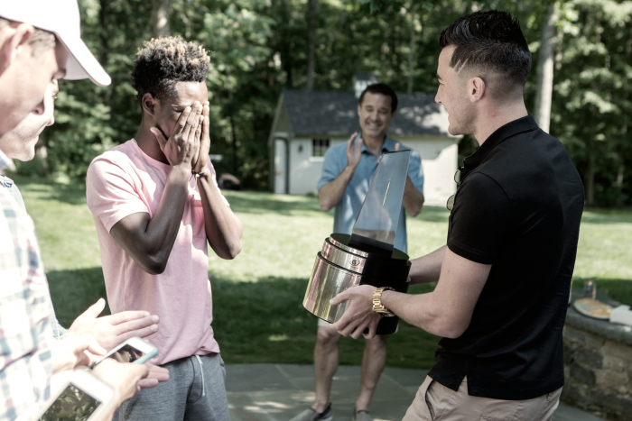 Umar Farouk Osman presented with Gatorade National Soccer Player of the Year Award