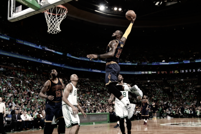 LeBron James bate recorde de Jordan, Cavaliers vencem Celtics e garantem vaga nas finais da NBA