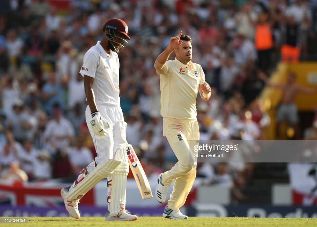 West Indies vs England - First Test, Day One: Tourists end on a high as Anderson strikes