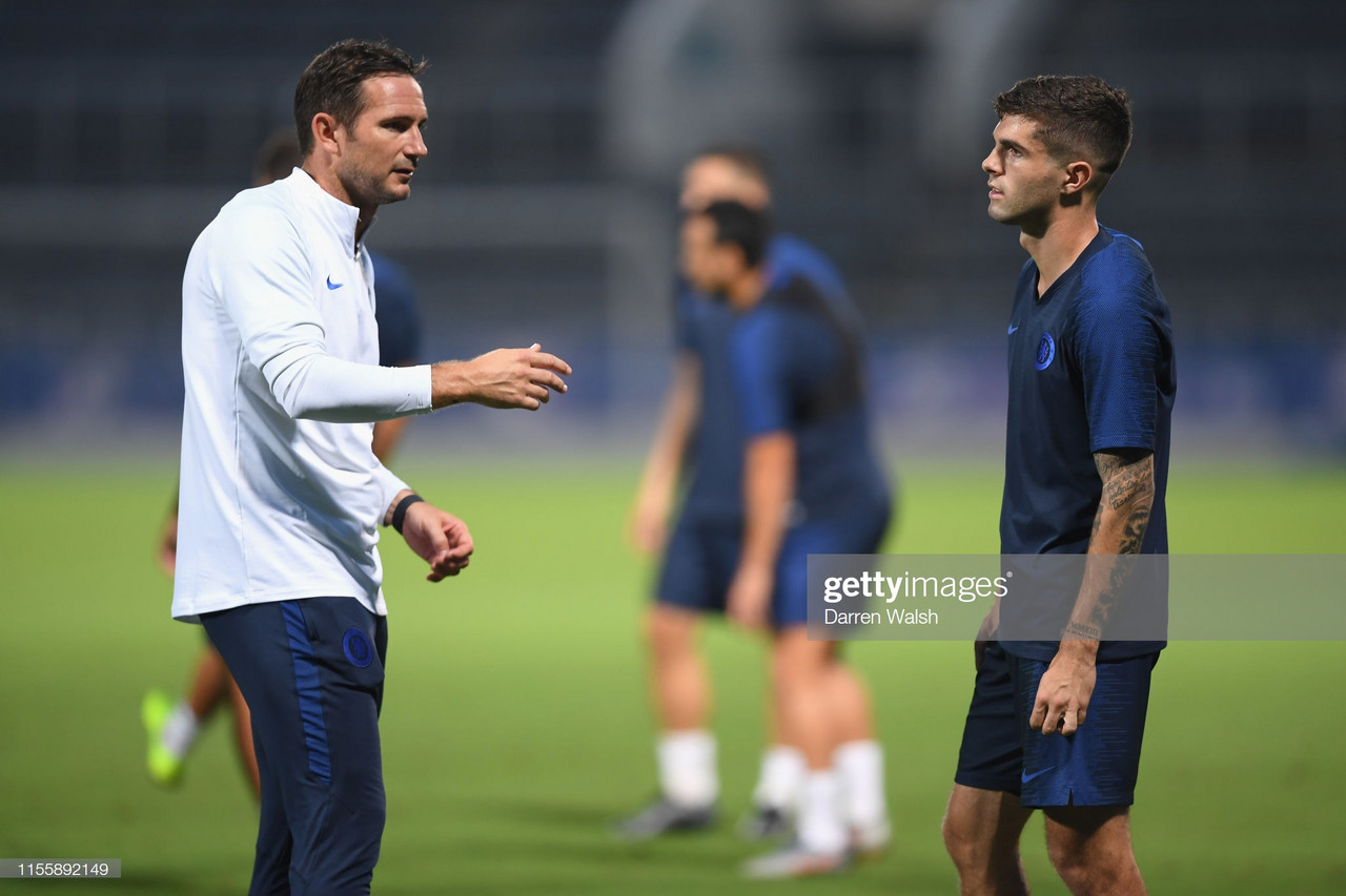 Christian Pulisic reveals admiration for Chelsea boss Frank Lampard