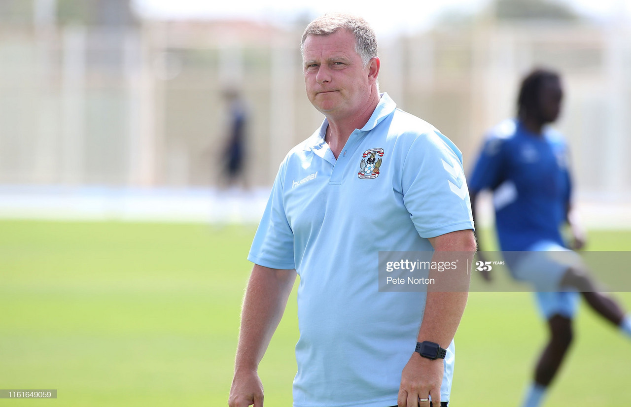 Mark Robins reassures Sky Blues fans following winless start to pre-season