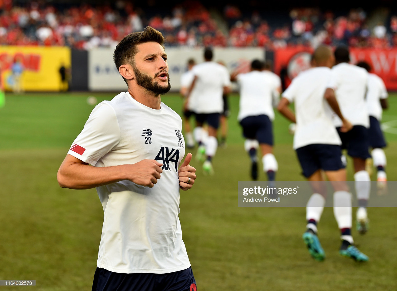 Adam Lallana enjoying his new deeper role in pre-season