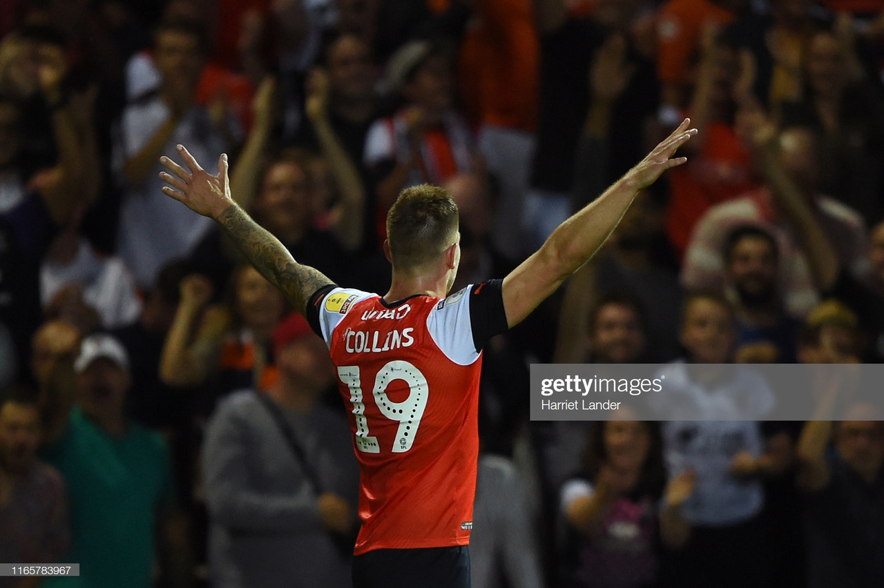 Luton Town 3-3 Middlesbrough: James Collins denies Woodgate a debut win in a six-goal thriller