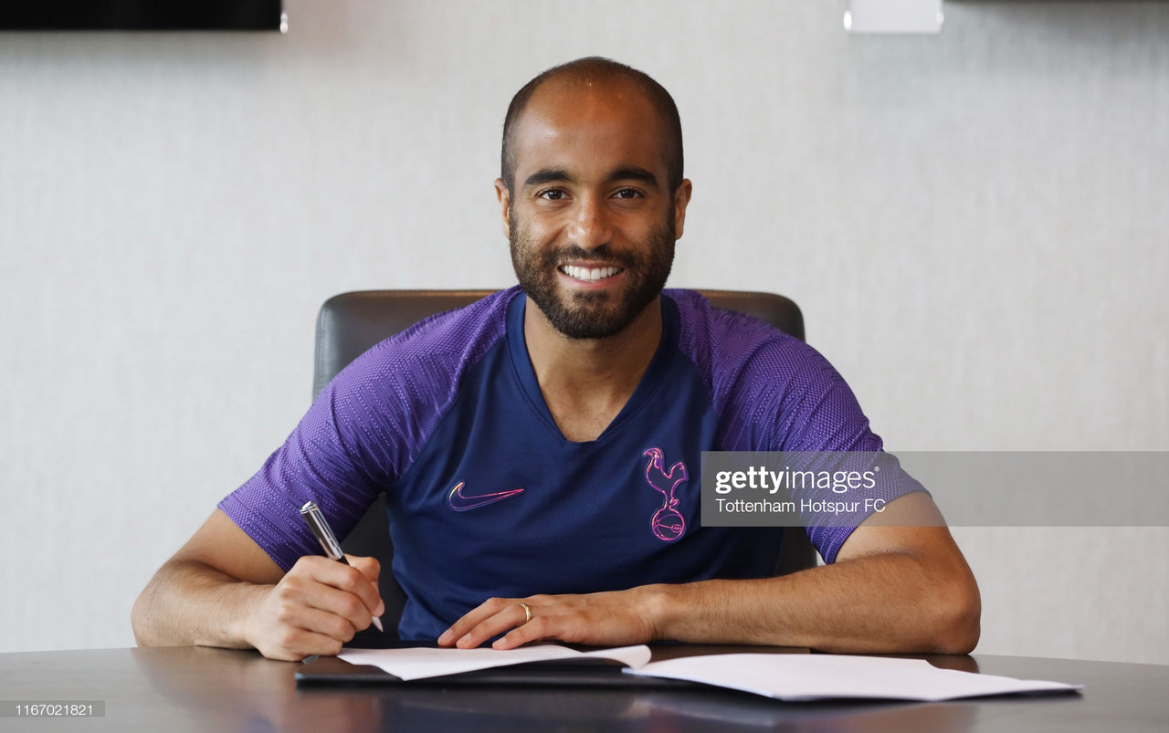 Lucas Moura signs new Spurs contract until 2024