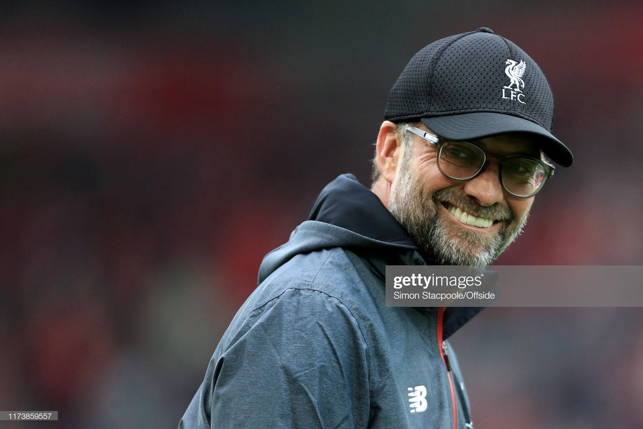 Jurgen Klopp named Premier League Manager of the Month after Liverpool's perfect start