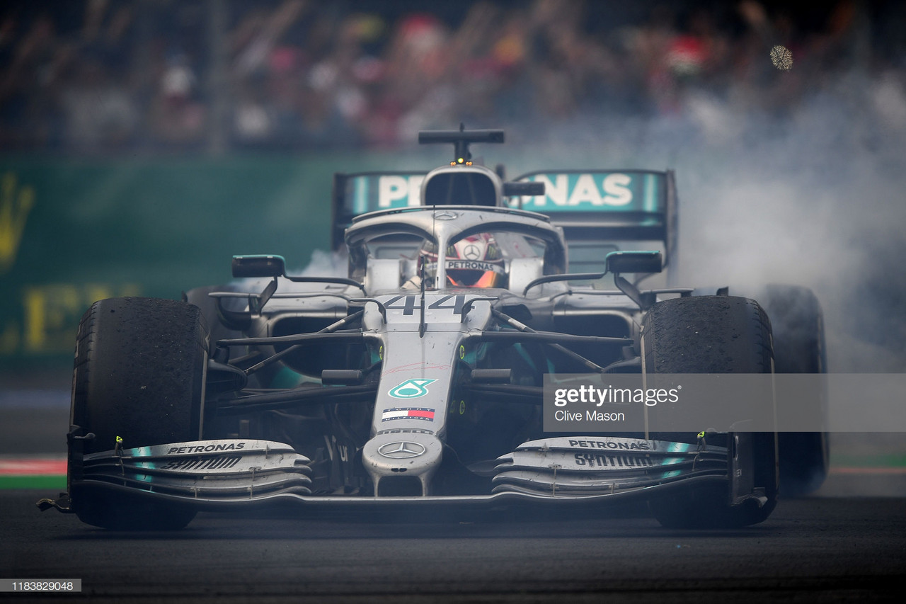 Hamilton recovers to win in Mexico but still not crowned champion