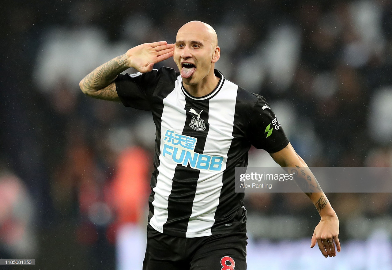 A fit-again Jonjo Shelvey an option for Newcastle ahead of weekend clash with Chelsea