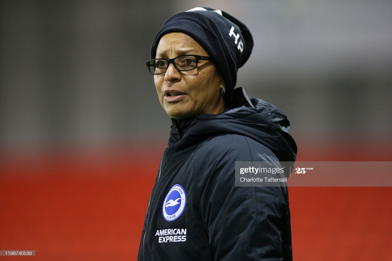 "It's a real team effort" - Hope Powell's thoughts after Brighton hold Manchester City to a 0-0 draw at the Academy Stadium