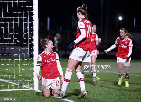 Arsenal 1-0 Reading: Kim Little's last minute brace takes Arsenal into semifinals 