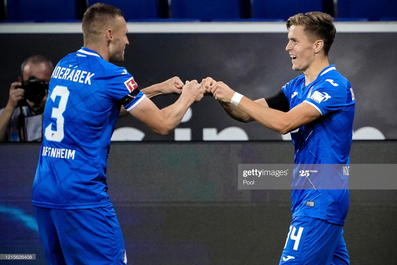 Hoffenheim 3-1 FC Koln: Baumgartner stars as Hoffenheim win incident-packed 10 v 10