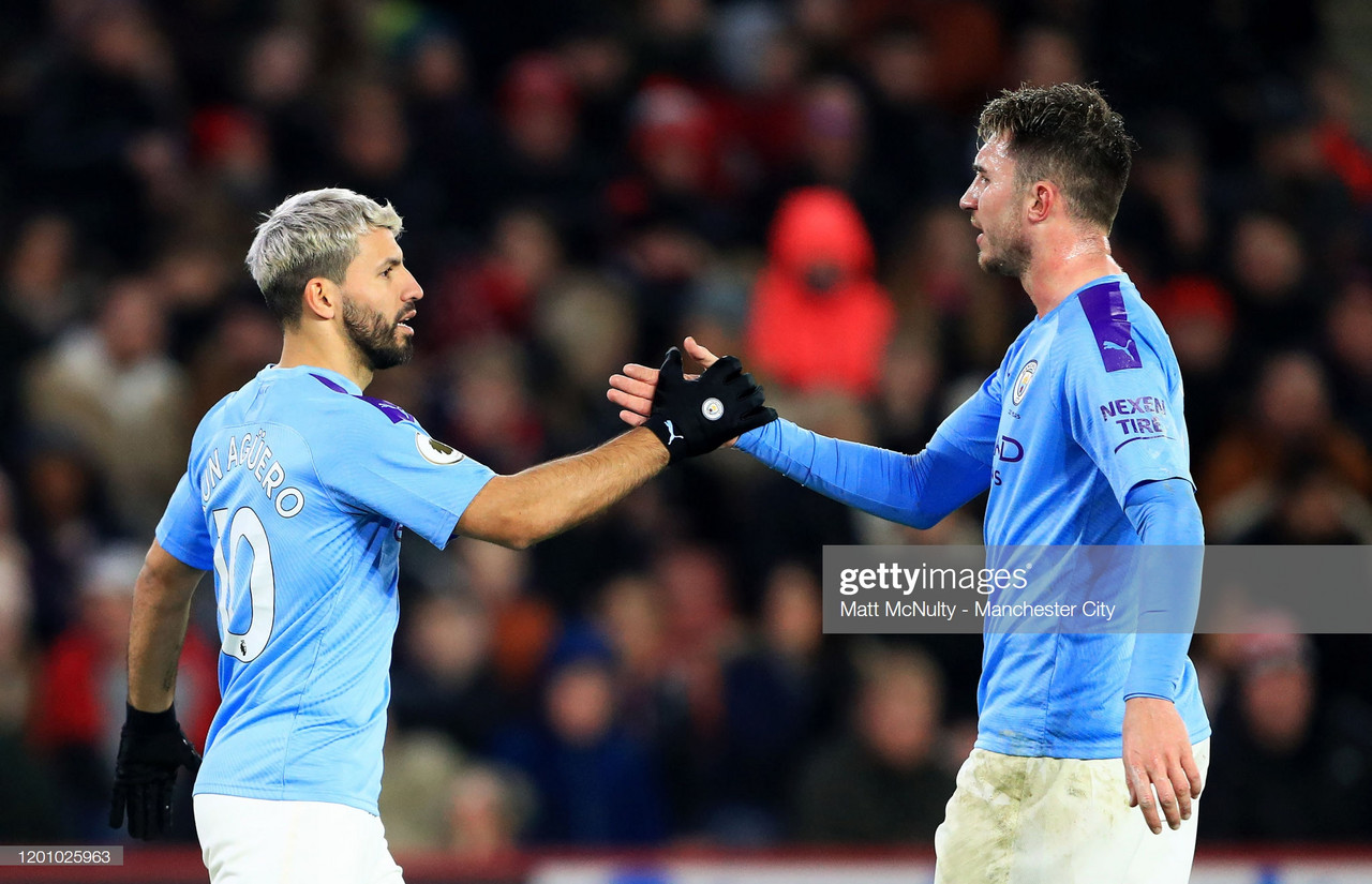 Sheffield United 0-1 Manchester City: Substitute Aguero scores to clinch three points
