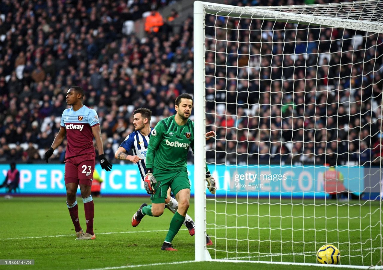 West Ham United 3-3 Brighton & Hove Albion: Disastrous five minutes might prove very costly