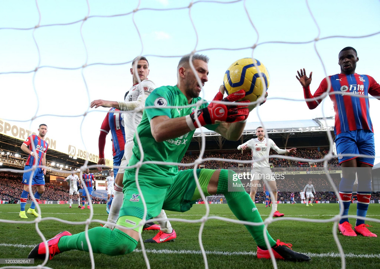 Crystal Palace 0-1 Sheffield United: Moment of madness from Guaita hands United all three points