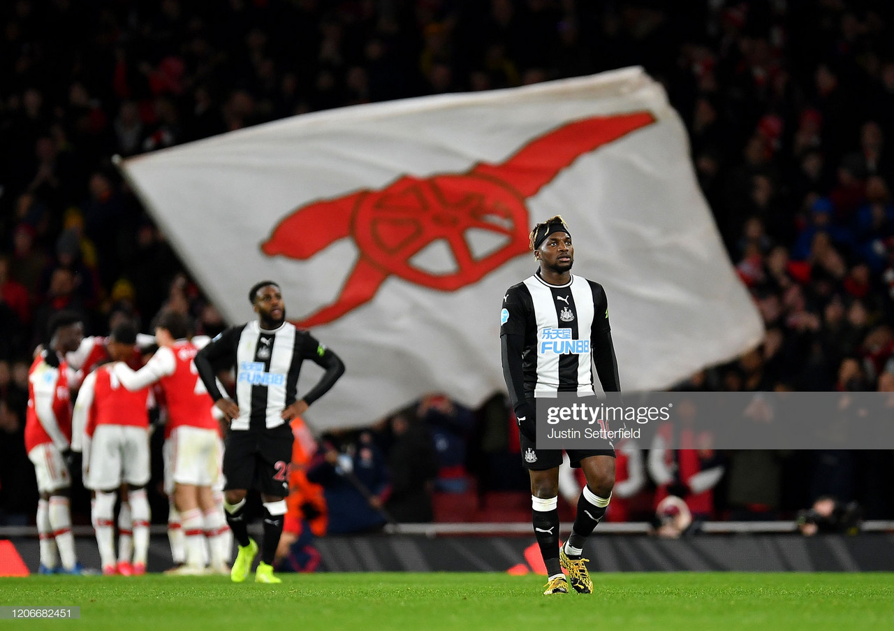 Second half collapse sees Newcastle slump to Arsenal defeat