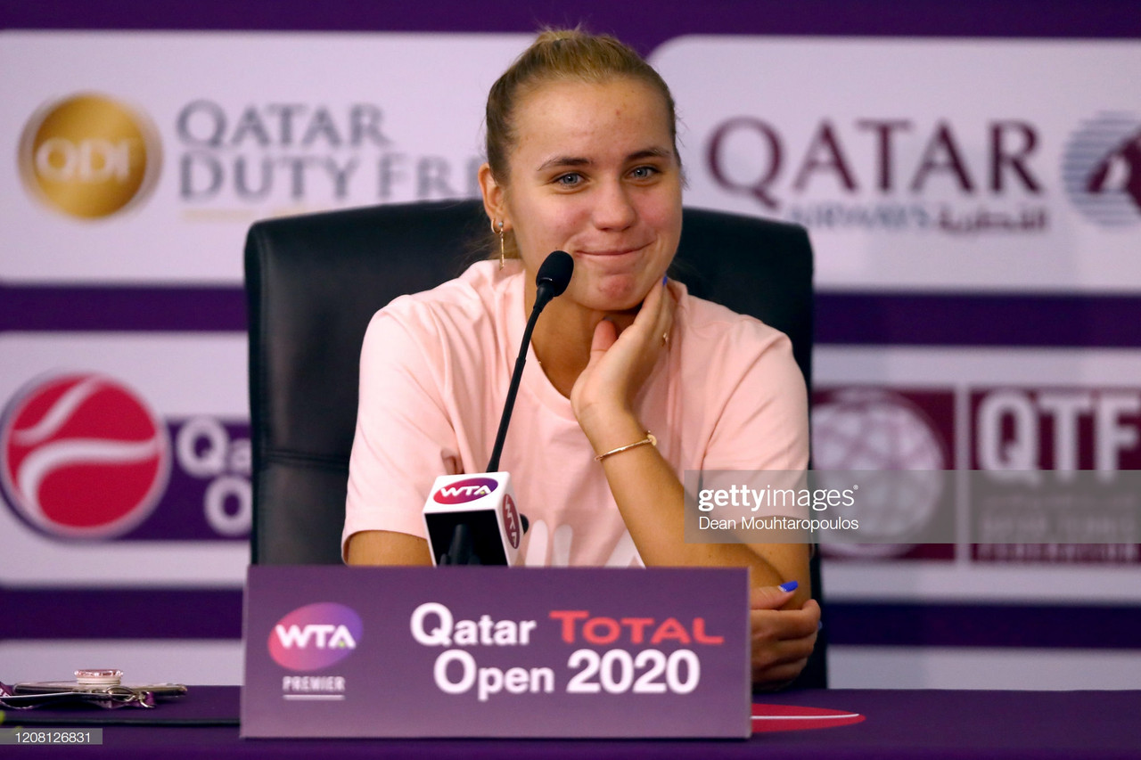 WTA Doha: Sofia Kenin wants to "keep the momentum going" after Australian Open title