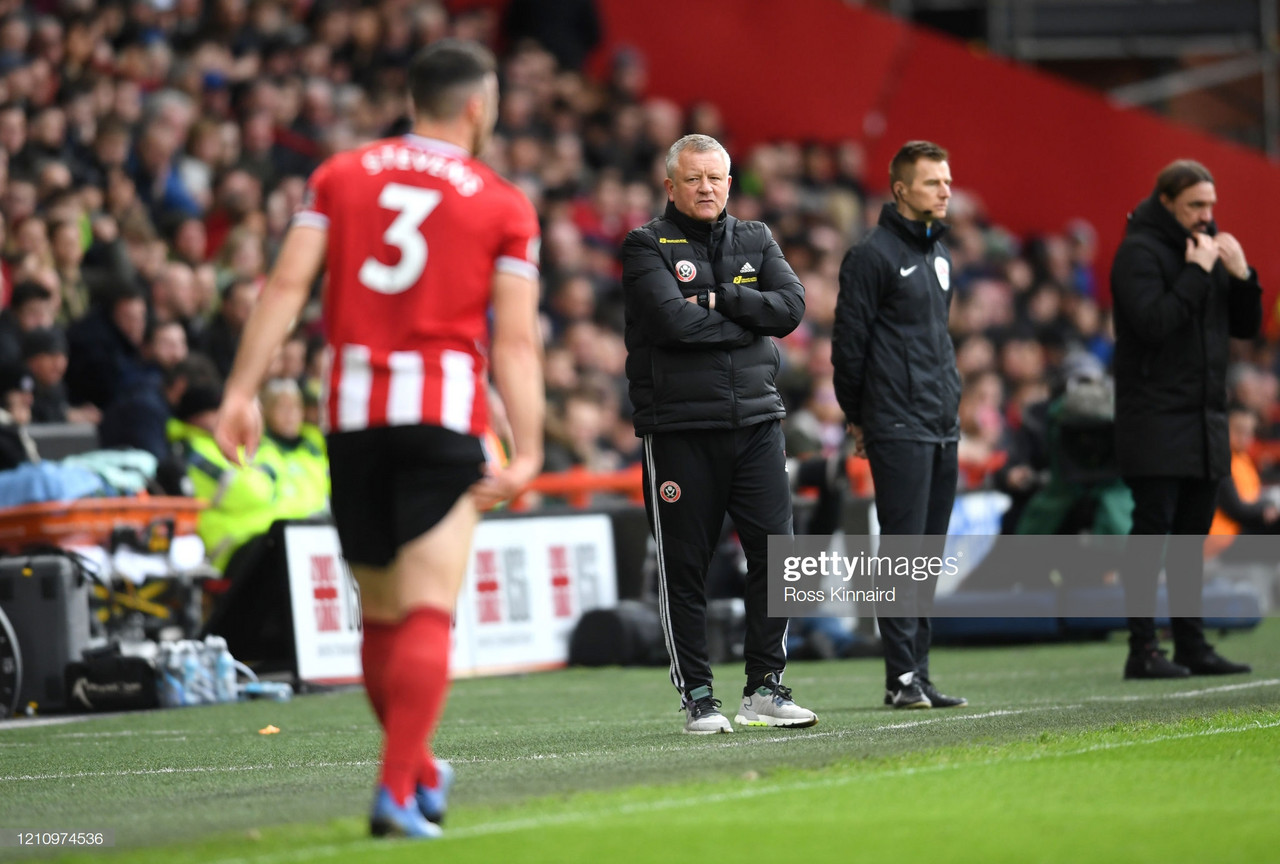 Chris Wilder disagrees with playing games behind closed doors