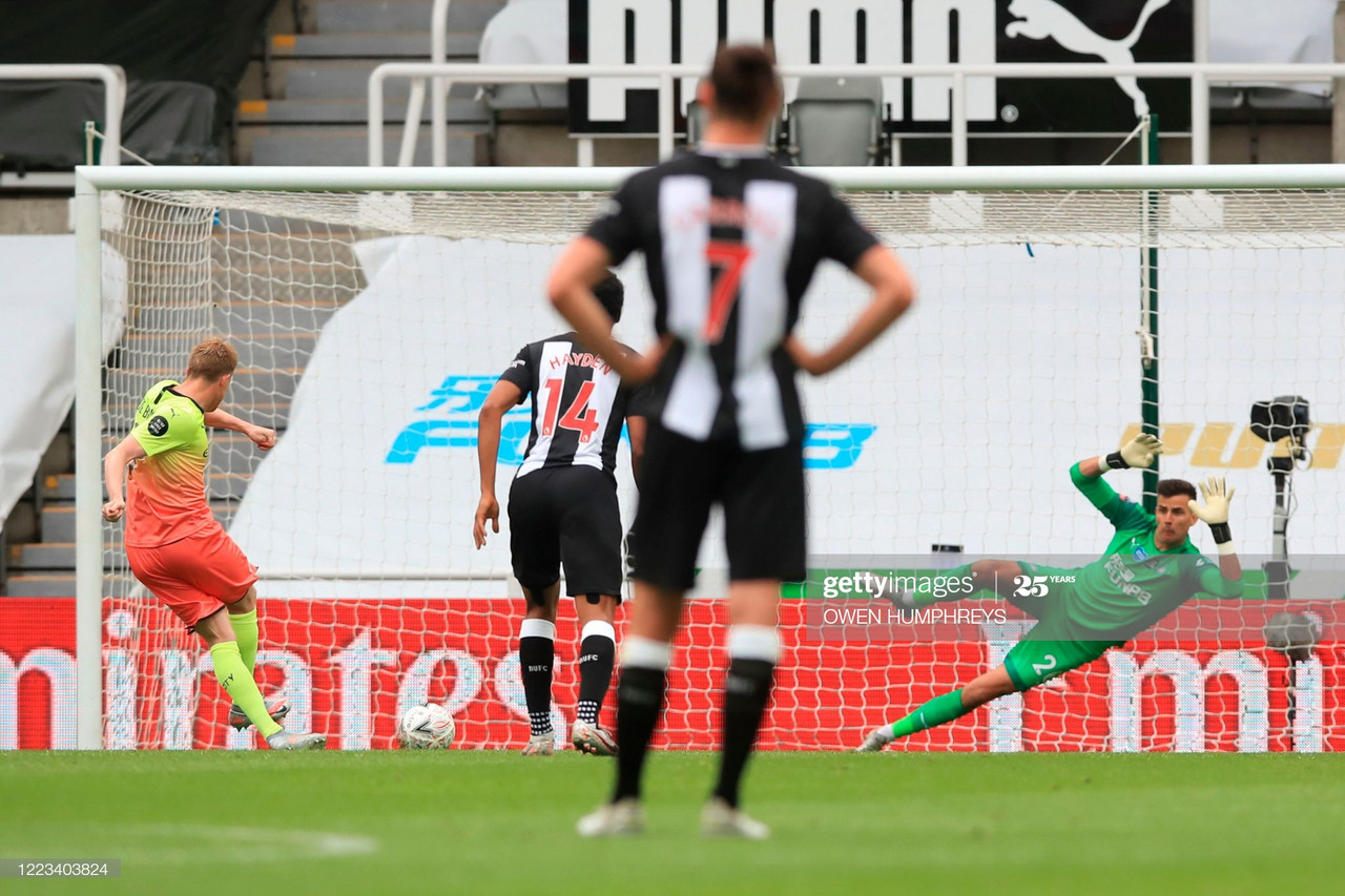 Newcastle United 0-2 Manchester City: Holders breeze past Magpies to the final four