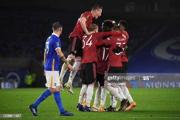 Brighton & Hove Albion 0-3 Manchester United: Visitors progress to the last eight