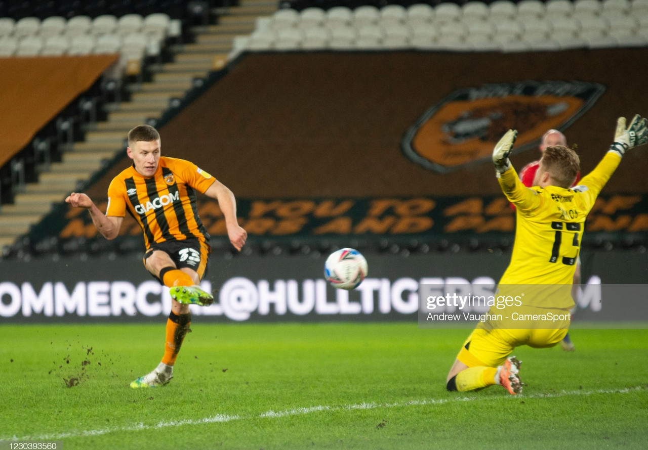 Hull City 2-0 Charlton Athletic: Adelakun and Docherty ensure Tigers first win in four as Pratley sees red