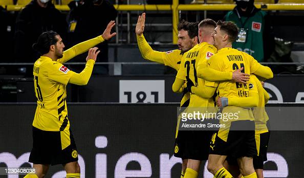 Borussia Dortmund 2-0 VfL Wolfsburg: Sancho ends drought as BVB seal much needed win