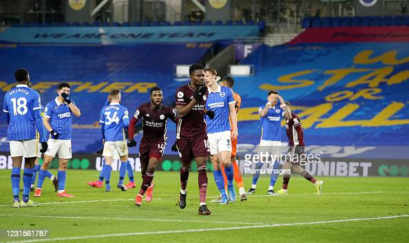 Brighton &amp; HA 1-2 Leicester City: Foxes come from behind to snatch victory