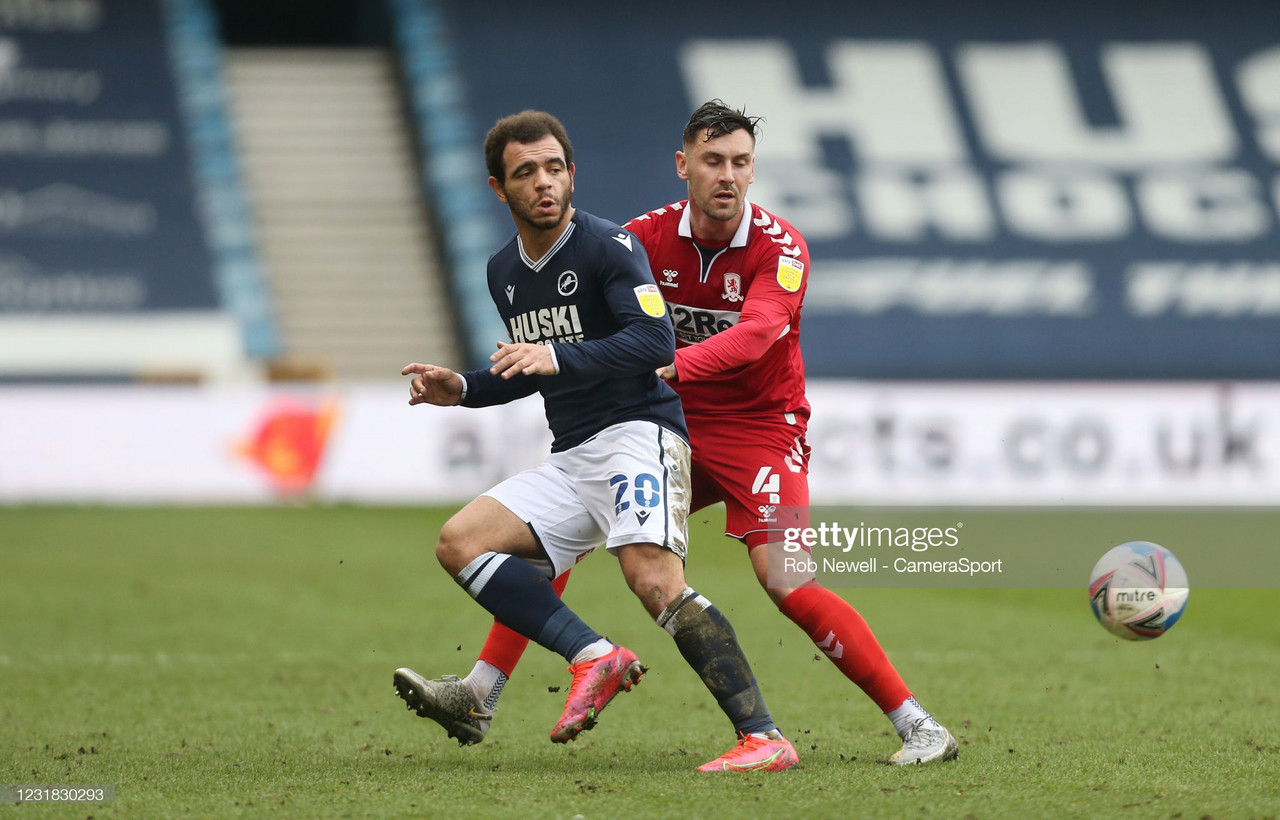 Millwall 1-0 Middlesbrough: Hall own goal dents Boro's play-off hopes. 