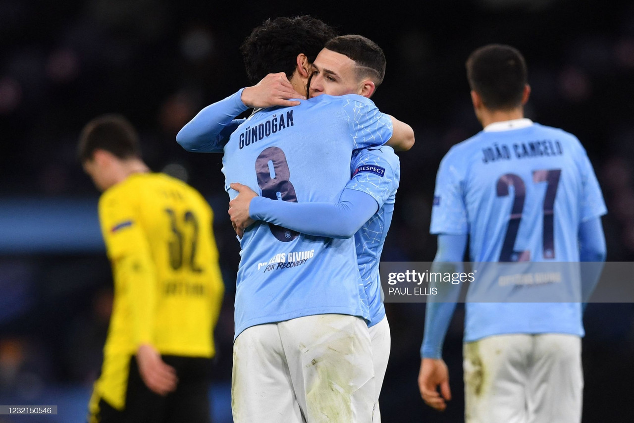 Manchester City 2-1 Borussia Dortmund: Foden strikes late to give City first leg advantage