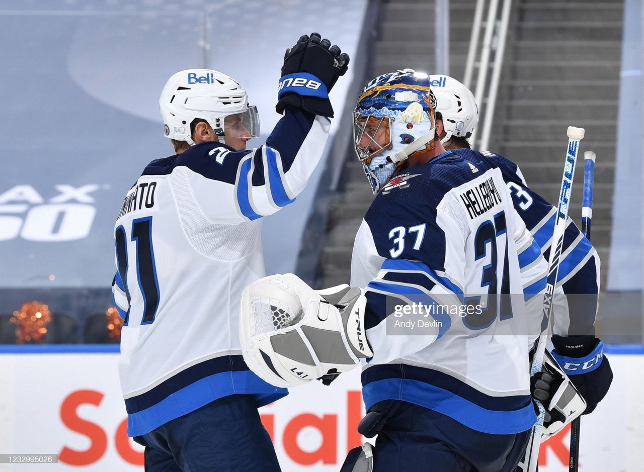 2021 Stanley Cup playoffs: Hellebuyck leads Jets past Oilers in Game 1 on 28th birthday