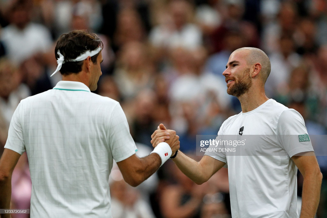 2021 Wimbledon: Roger Federer through after Adrian Mannarino retires