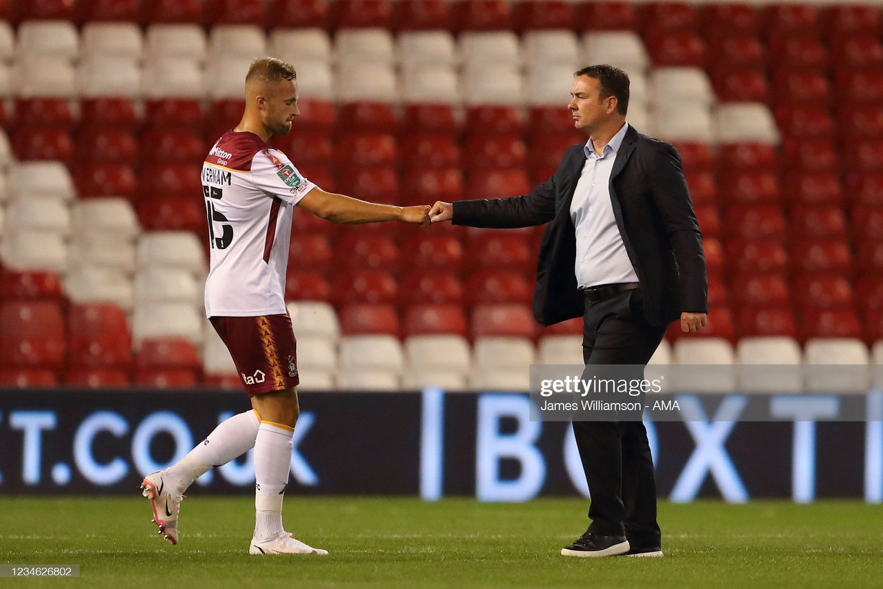 Derek Adams' post-Nottingham Forest comments: Encouragement, praise for the performance and Saturday's homecoming